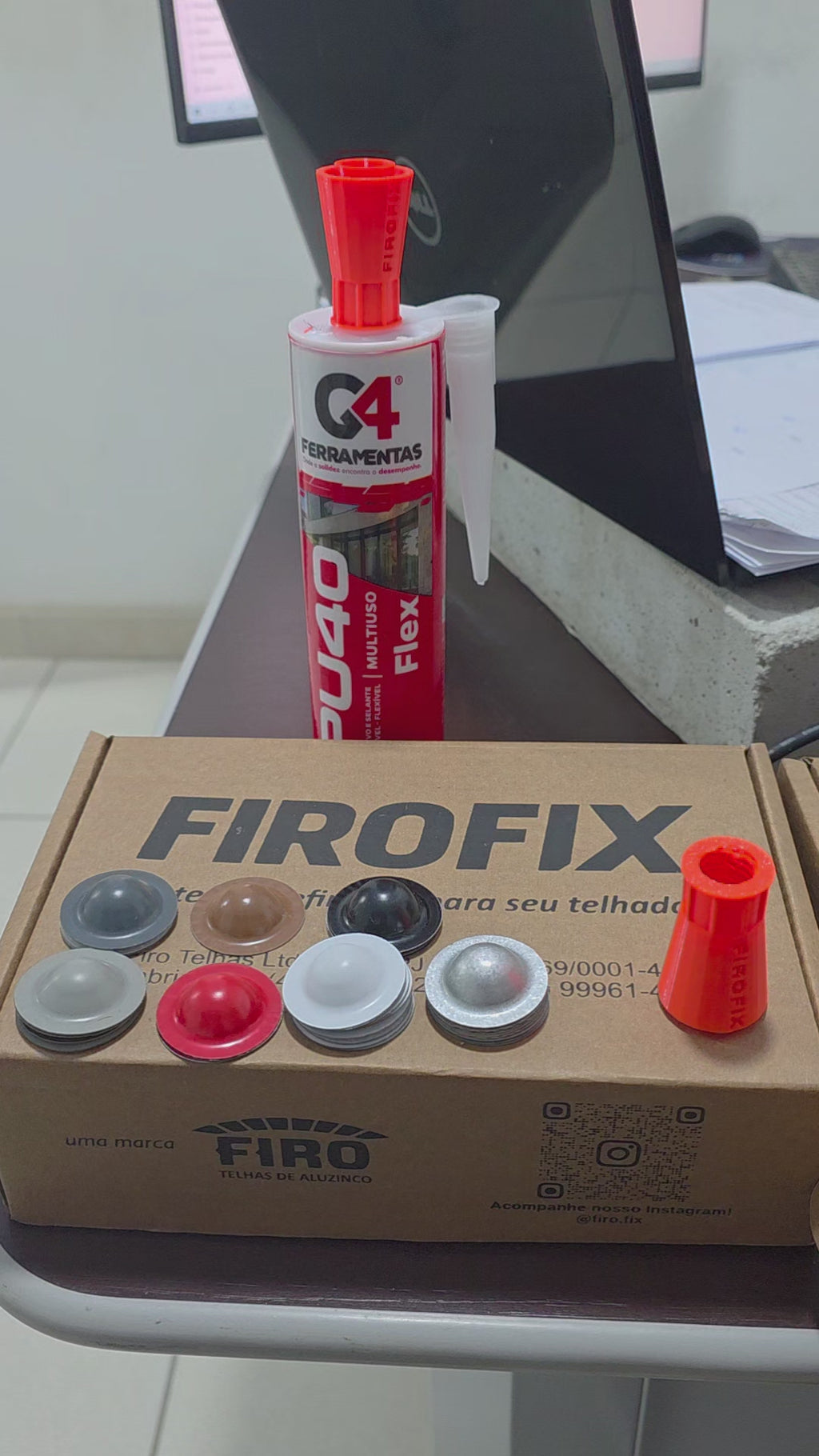 Kit FIROFIX Completo — Capas de Parafuso + Bico Injetor + PU40